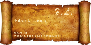 Hubert Laura névjegykártya