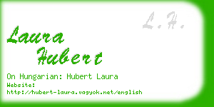laura hubert business card